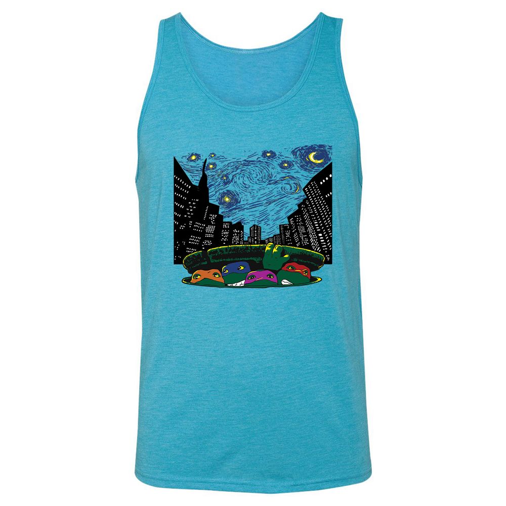Unisex Jersey Tank - AUAHRD78 - Aqua Triblend - 3
