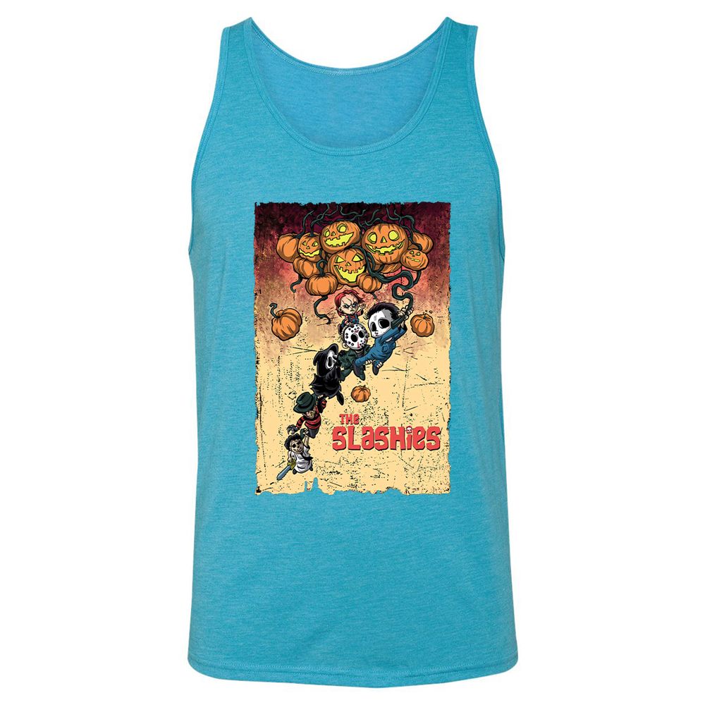 Unisex Jersey Tank - ZFBJE98Z - Aqua Triblend - 3