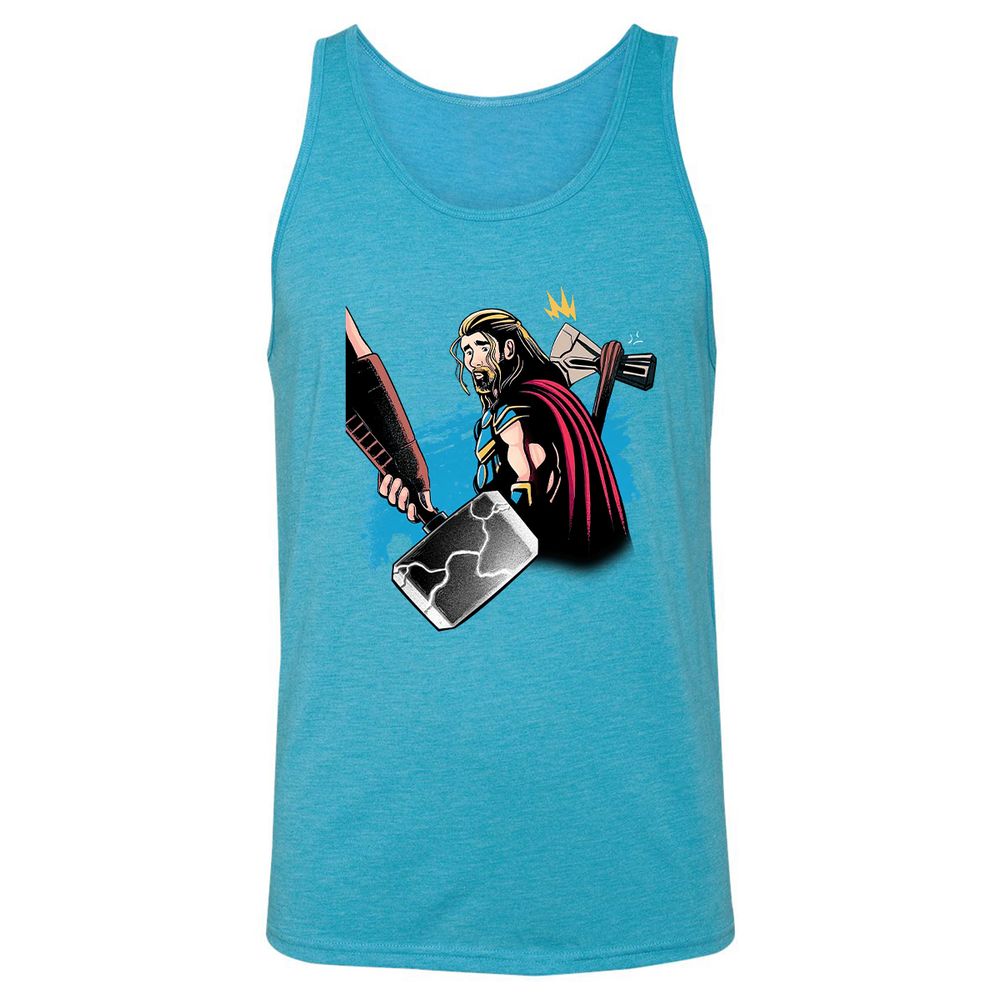 Unisex Jersey Tank - LR11LYAA - Aqua Triblend - 3