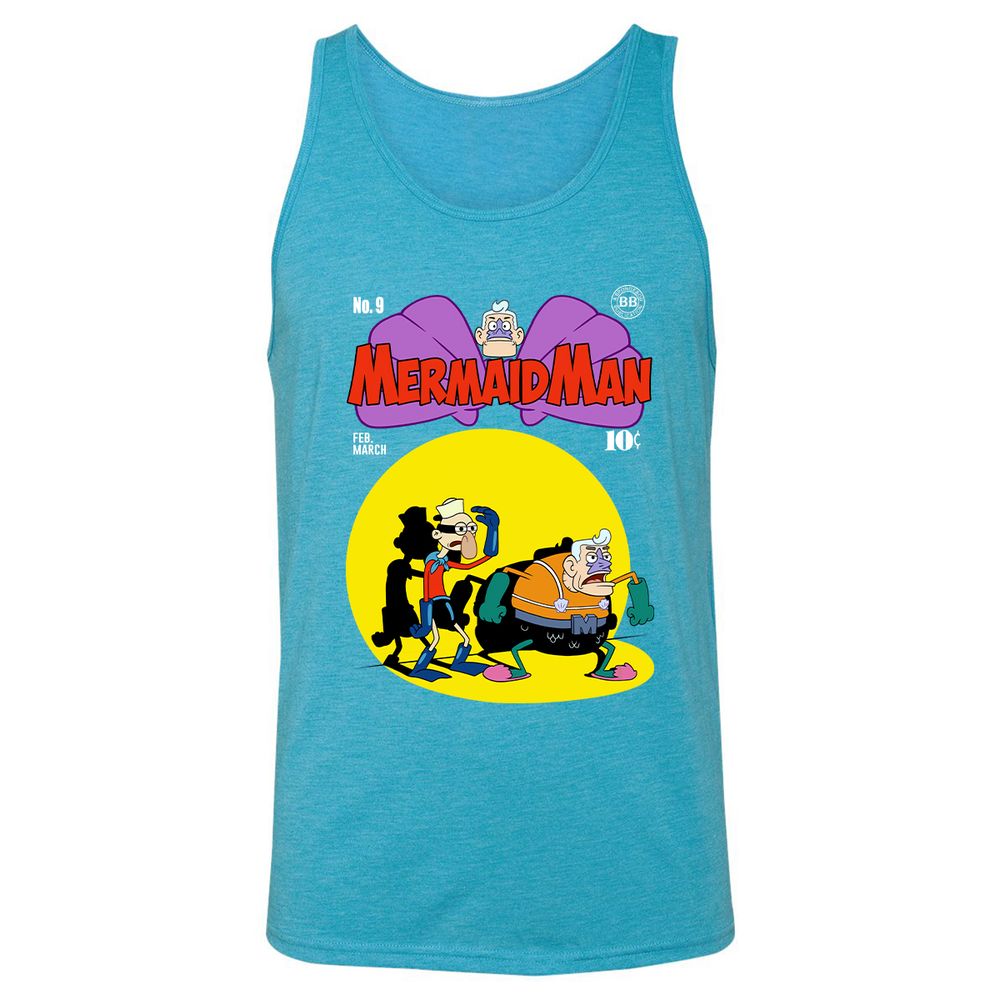 Unisex Jersey Tank - SYAFMCVD - Aqua Triblend - 3