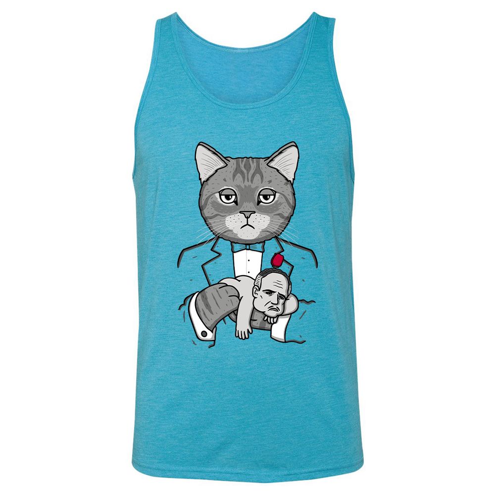 Unisex Jersey Tank - GPG6FB5H - Aqua Triblend - 3