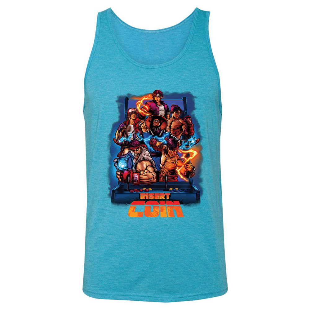 Unisex Jersey Tank - YGXGFSRU - Aqua Triblend - 3