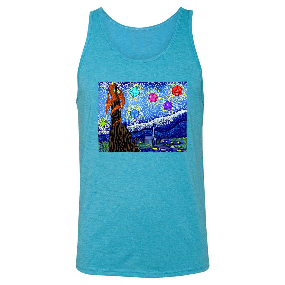 Unisex Jersey Tank - 1FP5QGWB - Aqua Triblend - 3