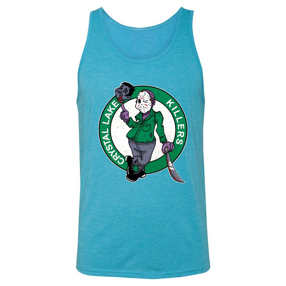 Unisex Jersey Tank - MHQ5D1QQ - Aqua Triblend - 3