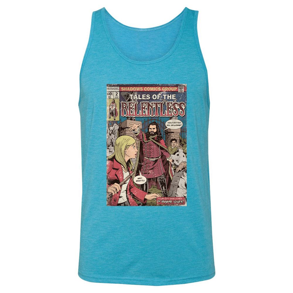 Unisex Jersey Tank - A6E2MA7H - Aqua Triblend - 3
