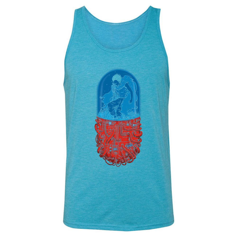 Unisex Jersey Tank - Z2N1Z2KW - Aqua Triblend - 3