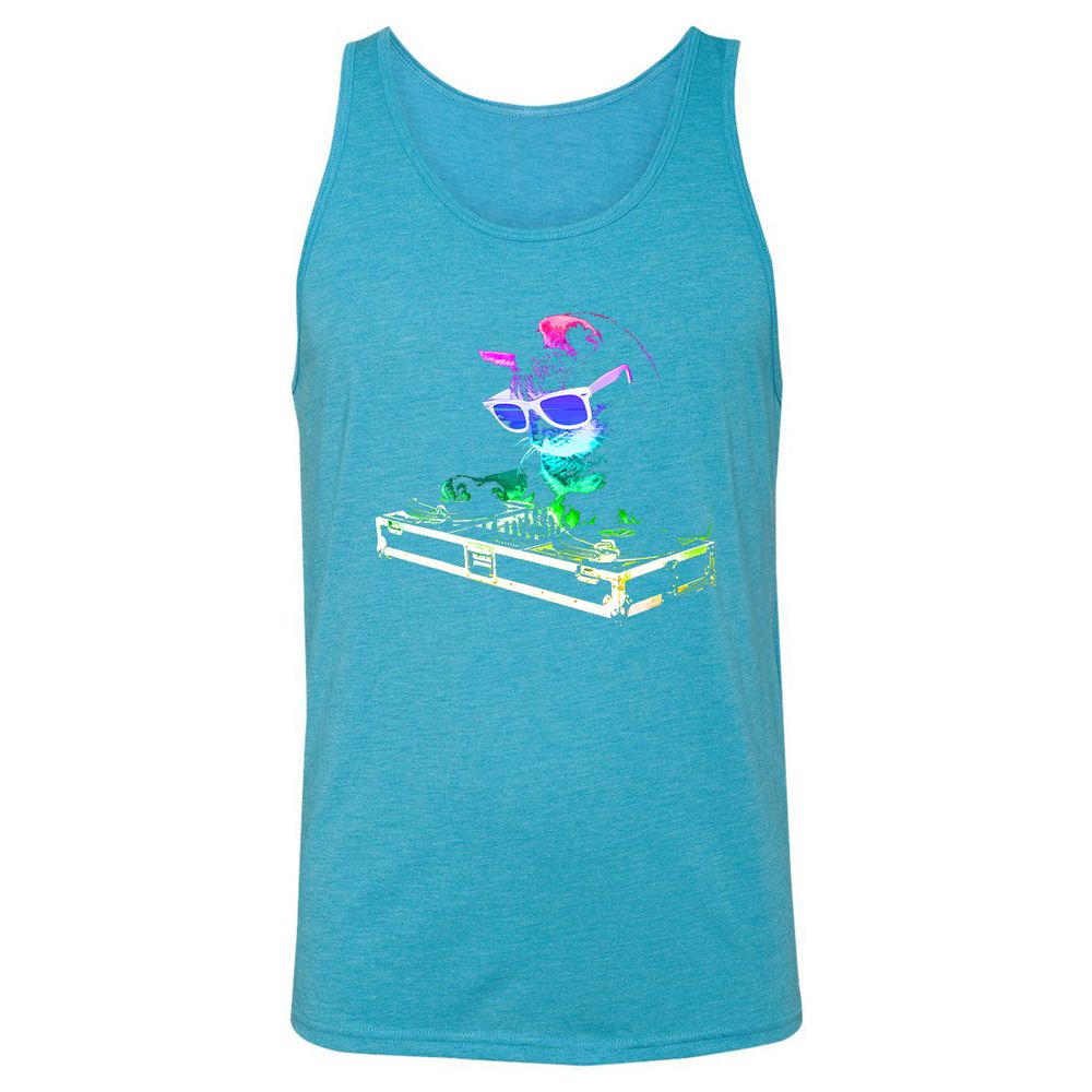 Unisex Jersey Tank - LP1FDLK3 - Aqua Triblend - 3