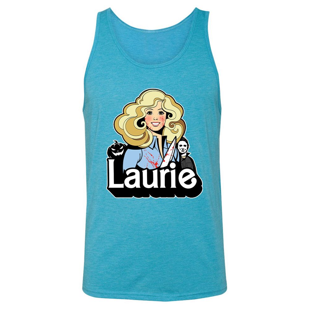 Unisex Jersey Tank - M86E978J - Aqua Triblend - 3