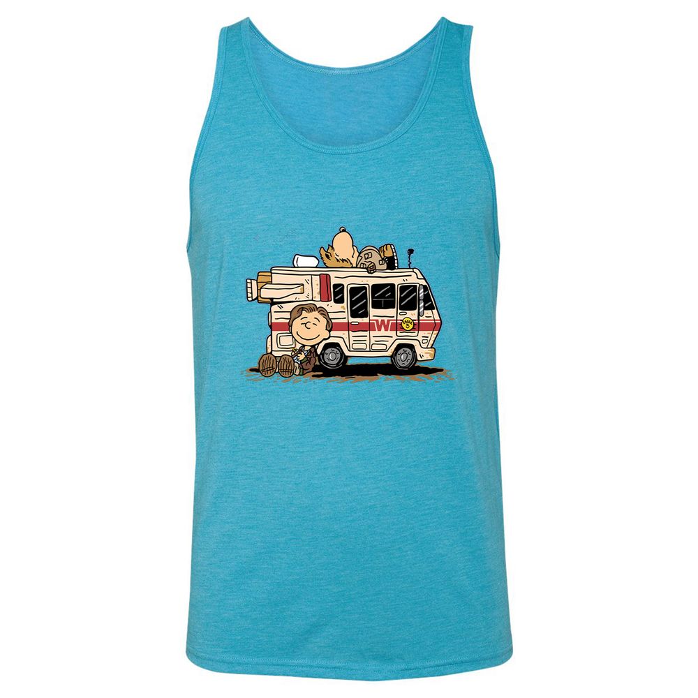Unisex Jersey Tank - JEBQUW3K - Aqua Triblend - 3