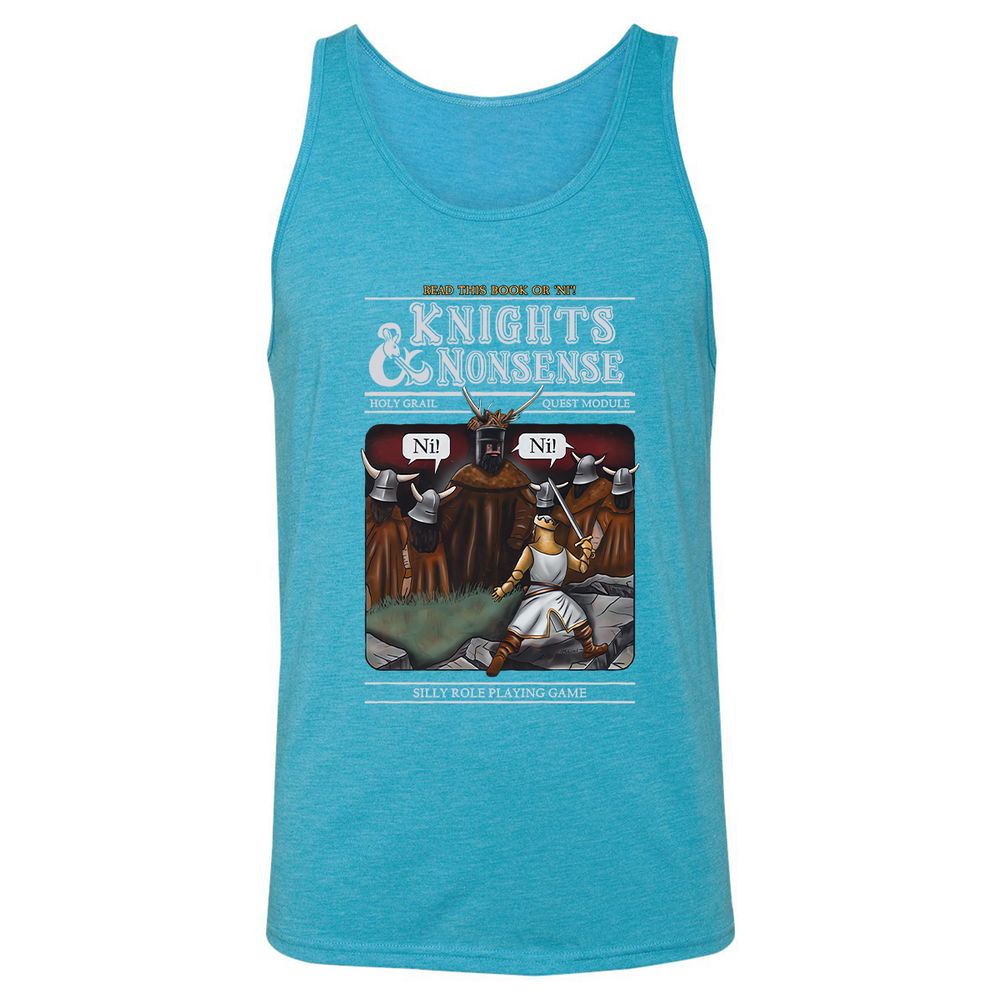 Unisex Jersey Tank - 7EPQLB35 - Aqua Triblend - 3