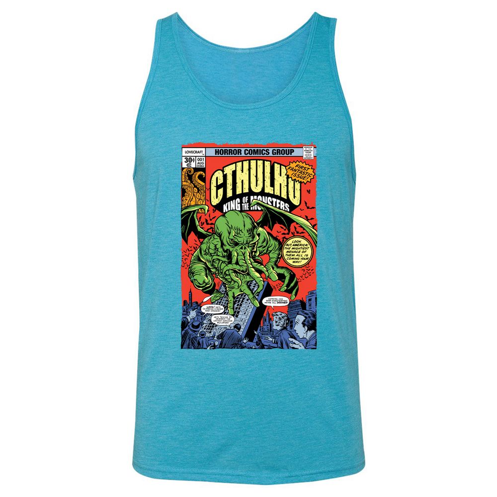 Unisex Jersey Tank - LWDB6PNS - Aqua Triblend - 3
