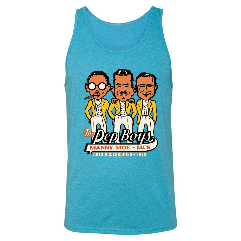 Unisex Jersey Tank - EEGS2D3R - Aqua Triblend - 3