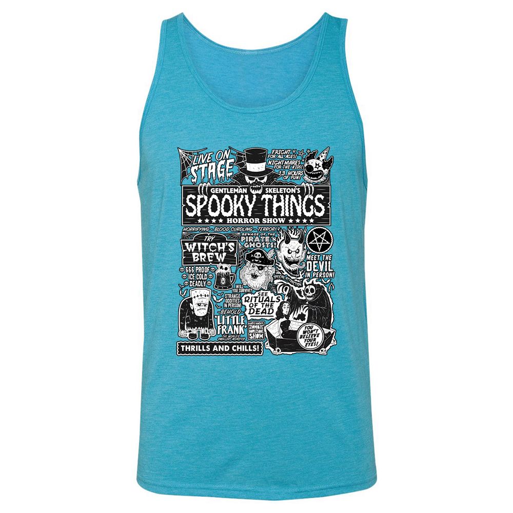 Unisex Jersey Tank - 84ELUZ8V - Aqua Triblend - 3