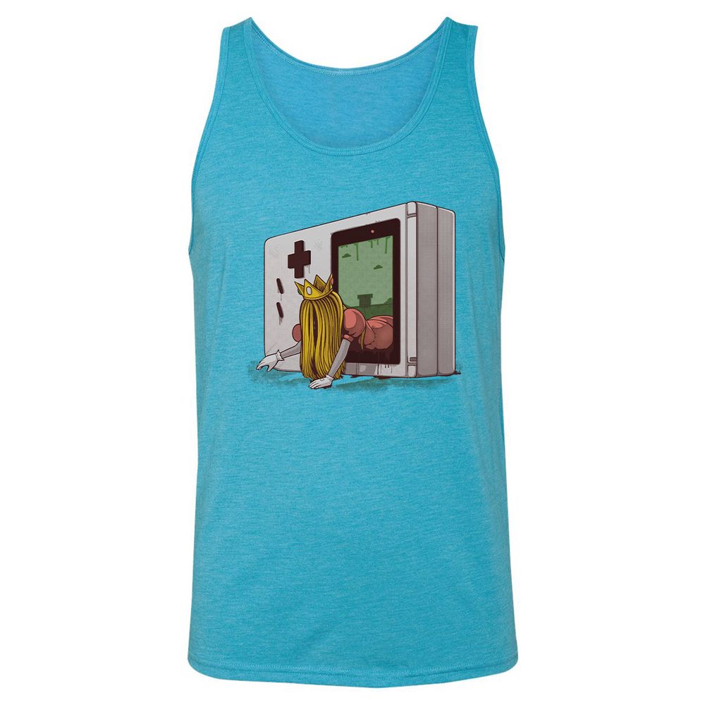 Unisex Jersey Tank - TVUUW5Z2 - Aqua Triblend - 3