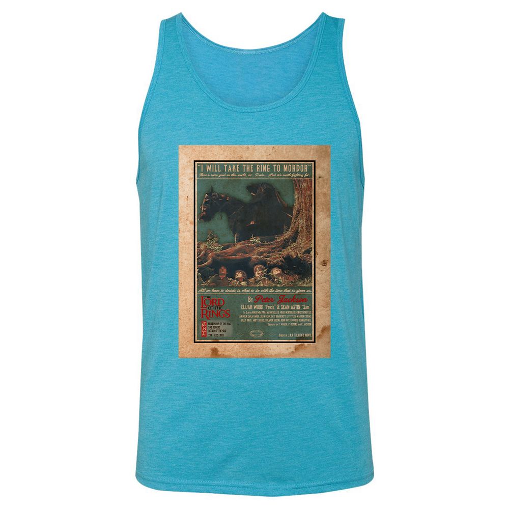 Unisex Jersey Tank - ETUPHZ15 - Aqua Triblend - 3