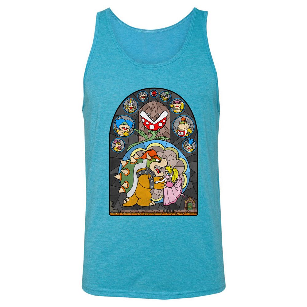 Unisex Jersey Tank - 134EV1AX - Aqua Triblend - 3