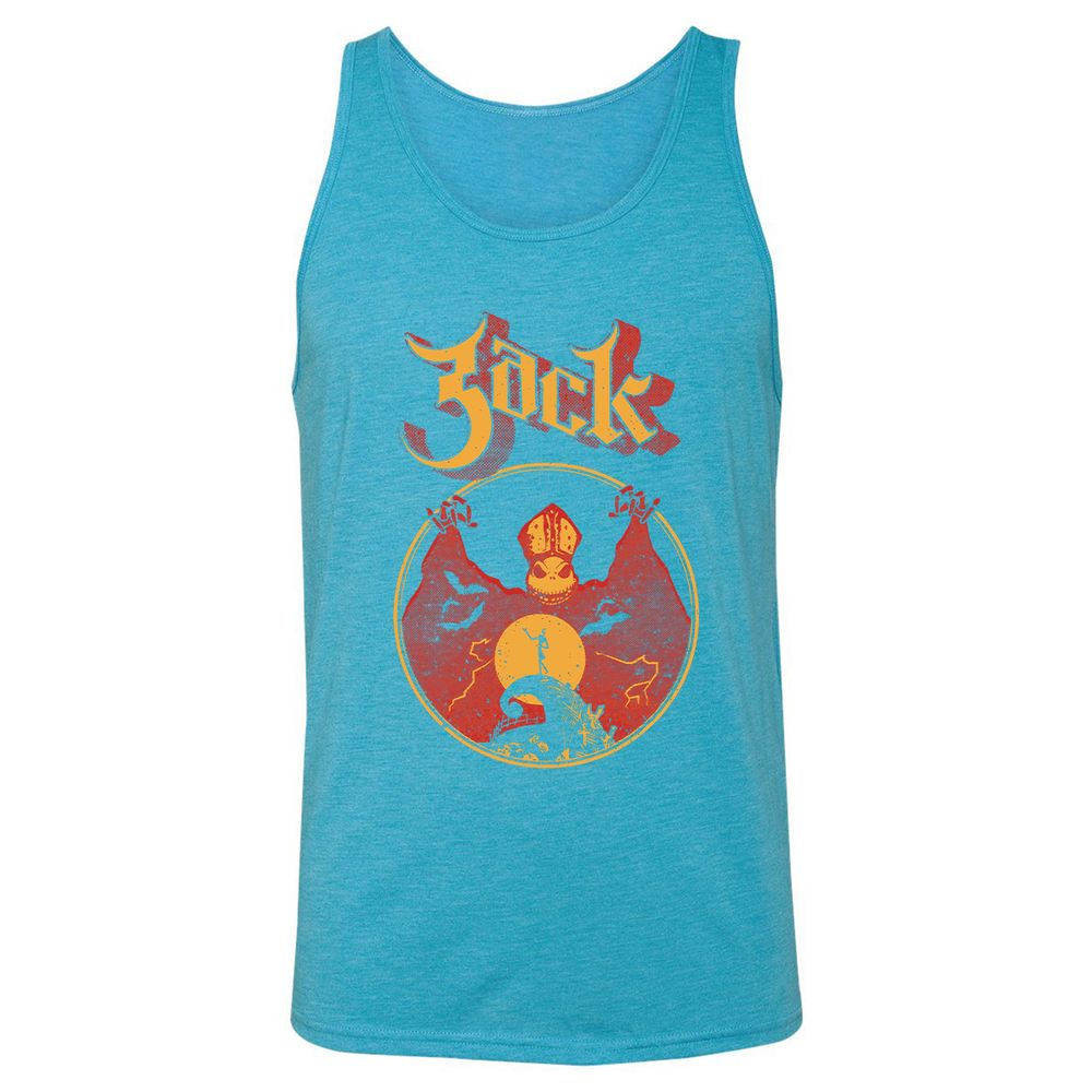 Unisex Jersey Tank - QAN19K4Y - Aqua Triblend - 3