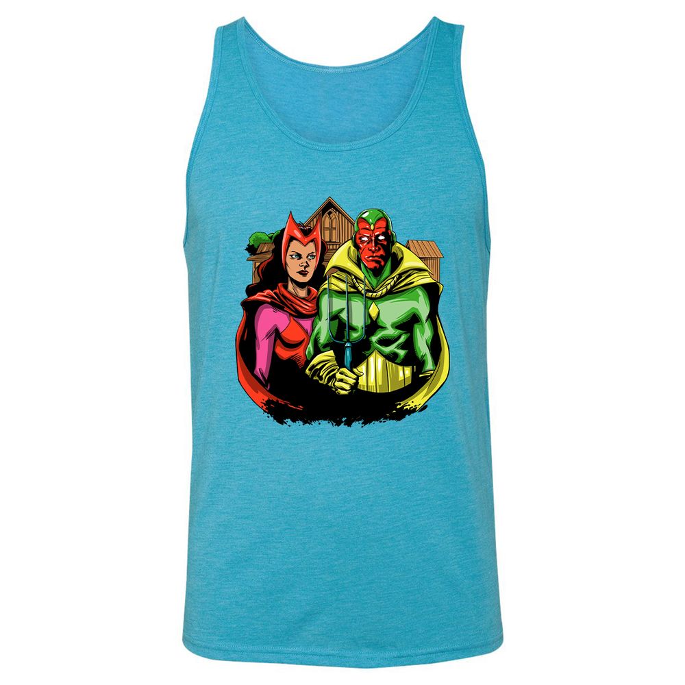 Unisex Jersey Tank - U64CUP2L - Aqua Triblend - 3