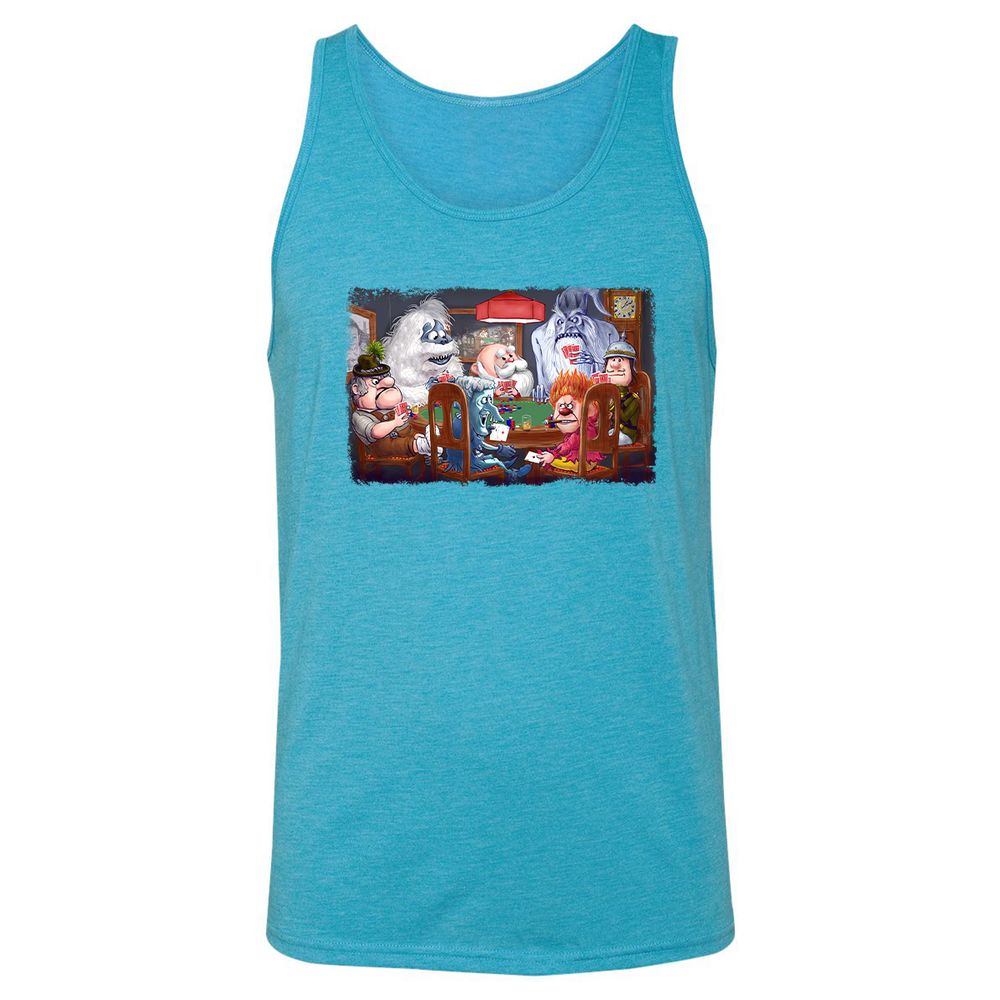 Unisex Jersey Tank - HHMSB7BV - Aqua Triblend - 3