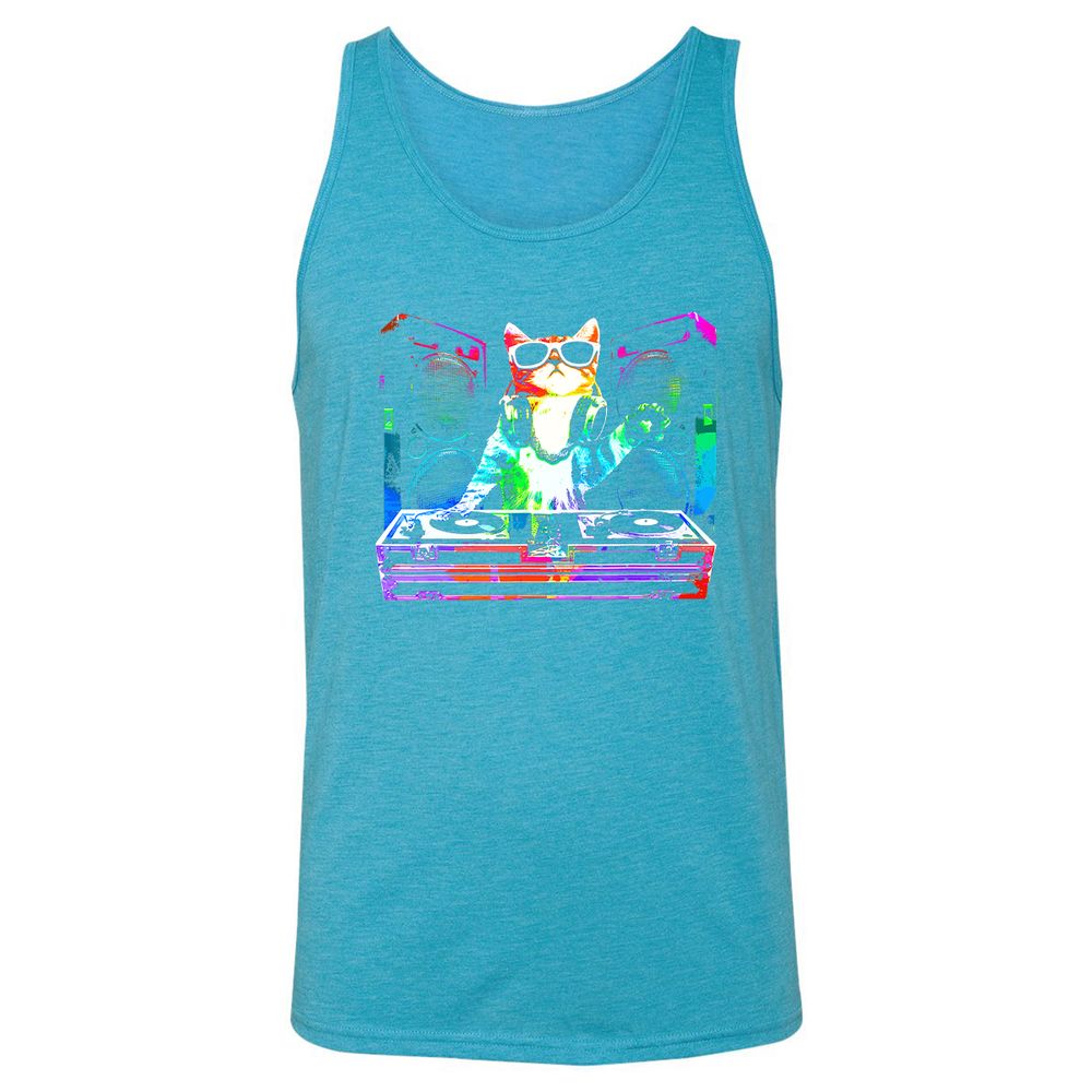 Unisex Jersey Tank - 1KS3FGC1 - Aqua Triblend - 3