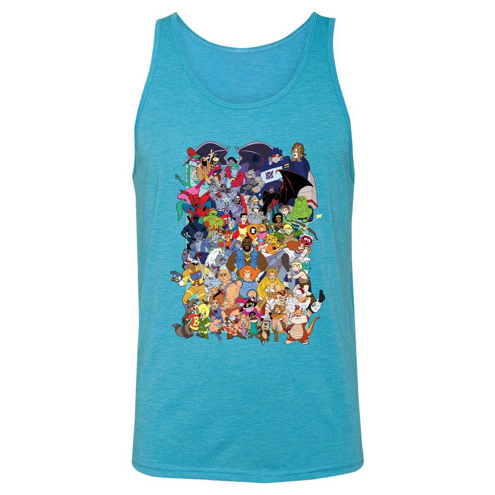 Unisex Jersey Tank - V9Y1K2RY - Aqua Triblend - 3