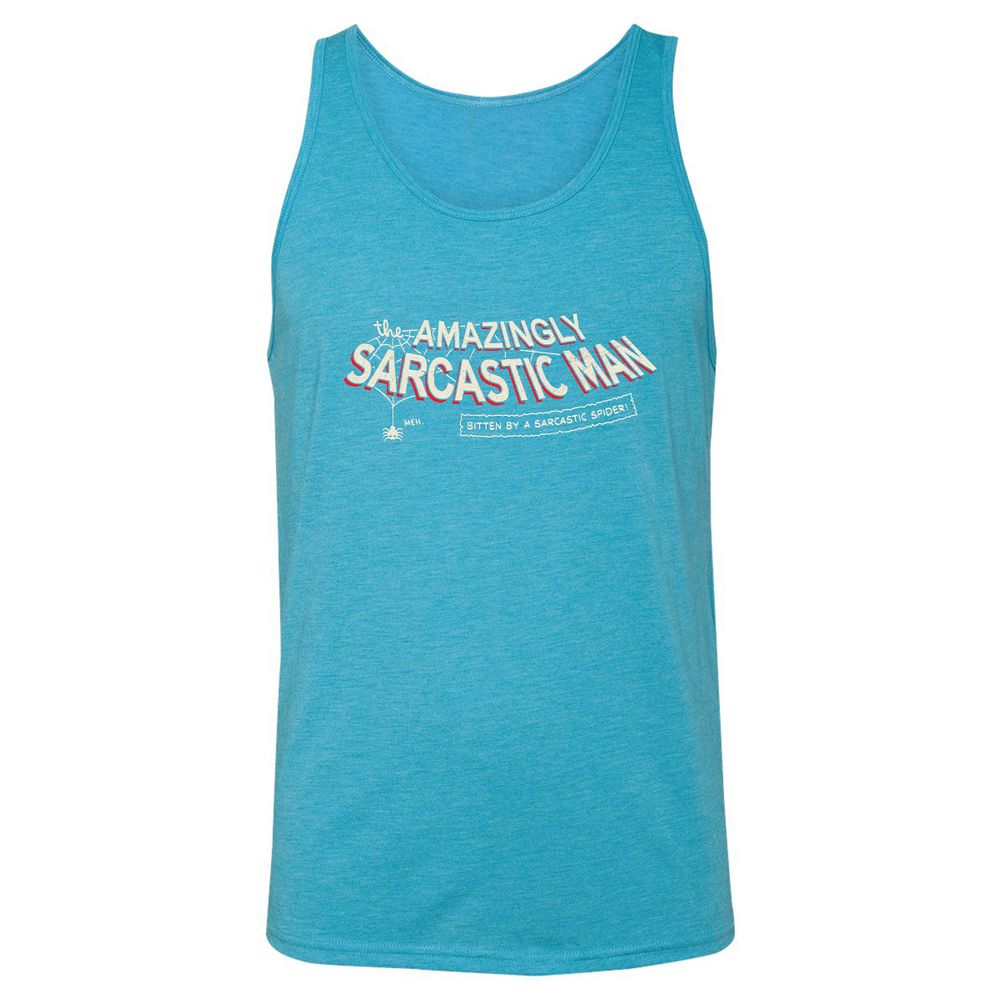 Unisex Jersey Tank - M8AHJBPJ - Aqua Triblend - 3