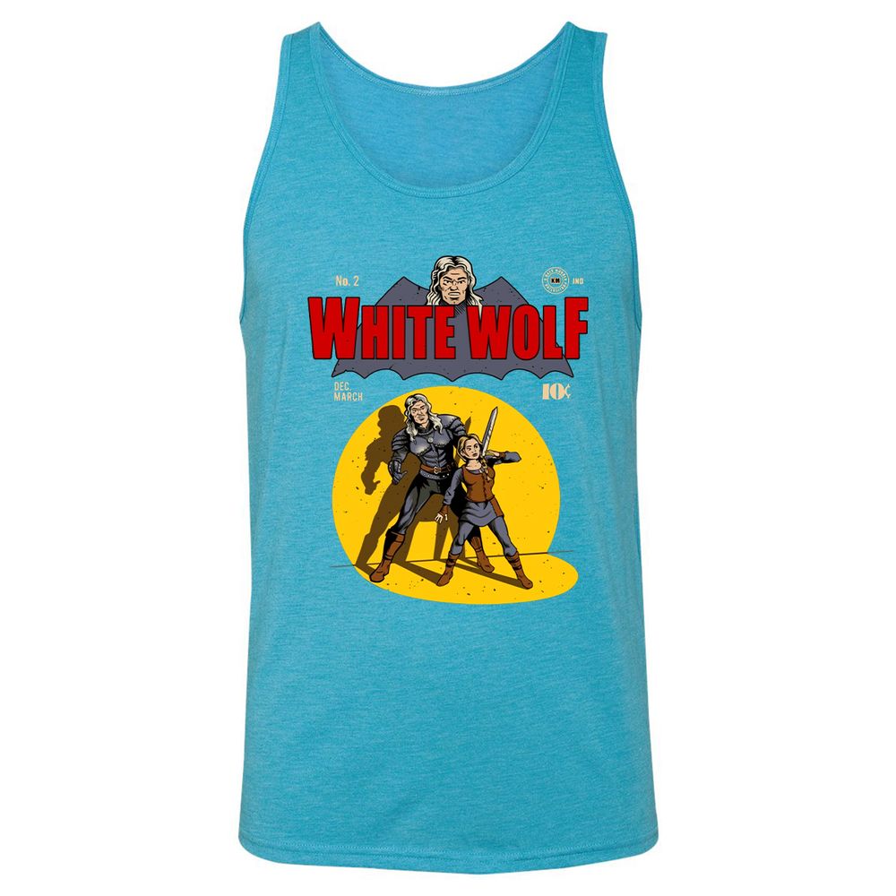 Unisex Jersey Tank - FQ6MSSBH - Aqua Triblend - 3