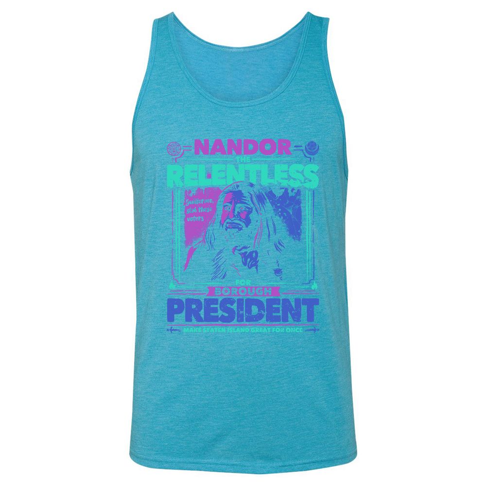 Unisex Jersey Tank - 7M7QY7TX - Aqua Triblend - 3