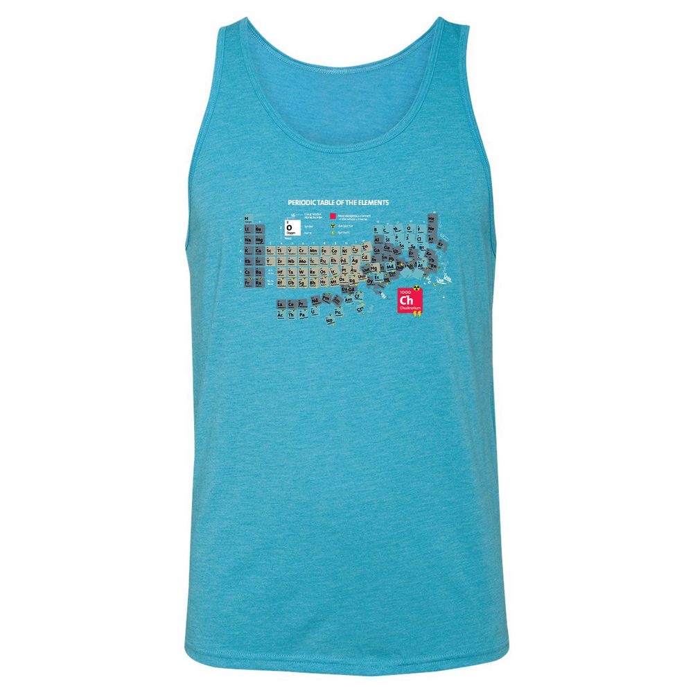 Unisex Jersey Tank - 9PXKYM5M - Aqua Triblend - 3