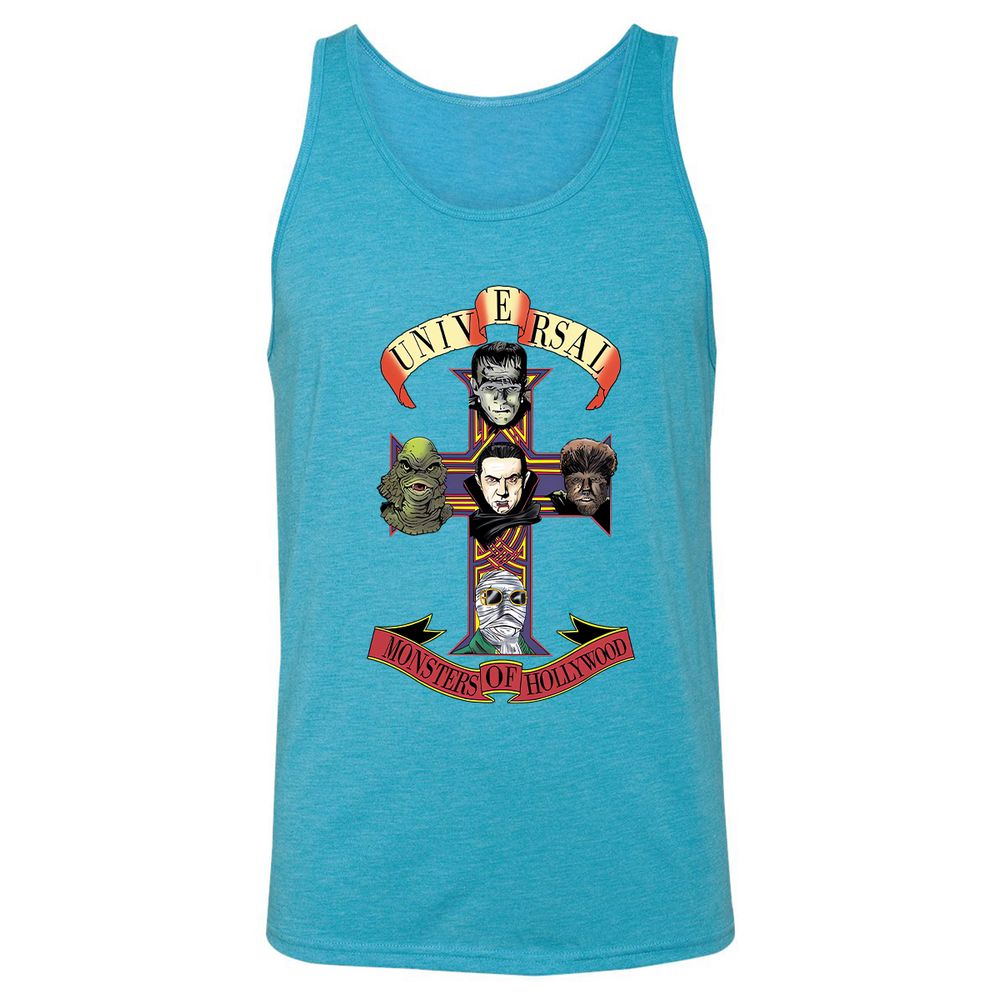 Unisex Jersey Tank - S126LFQ7 - Aqua Triblend - 3