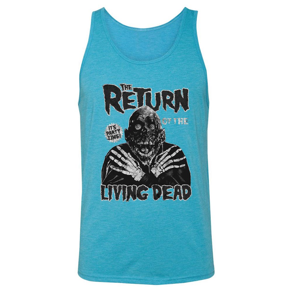 Unisex Jersey Tank - K4YUHNFV - Aqua Triblend - 3