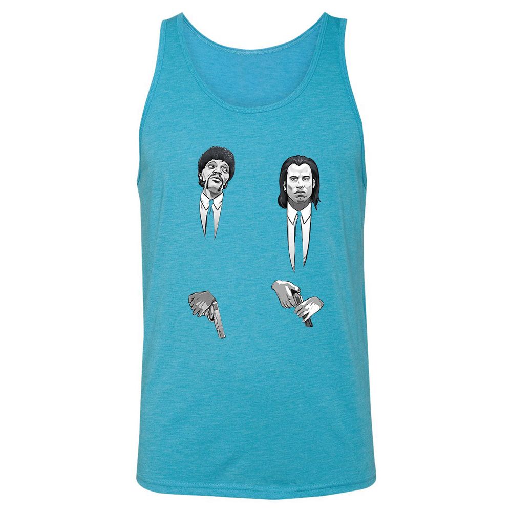 Unisex Jersey Tank - P9XZ8XYF - Aqua Triblend - 3