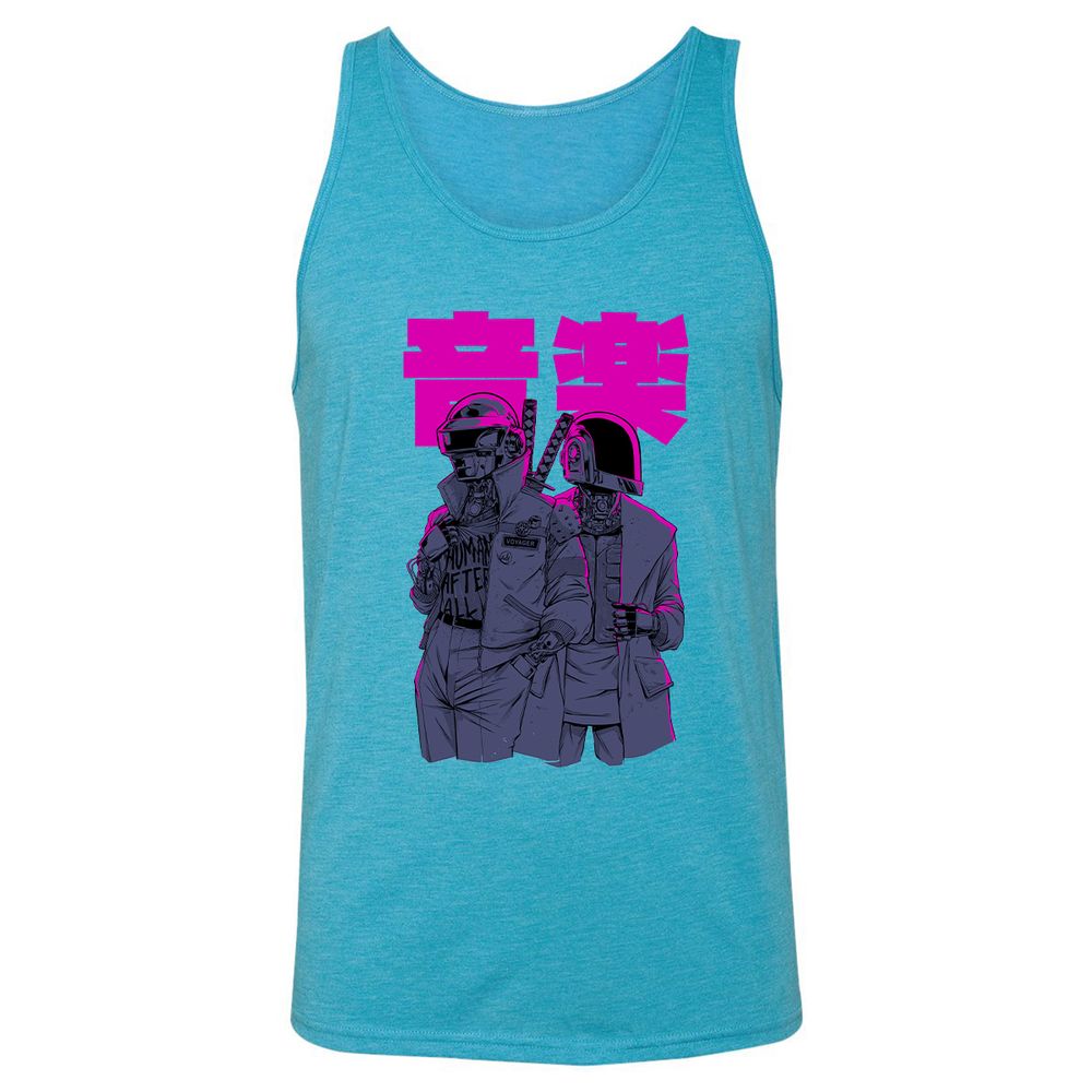 Unisex Jersey Tank - 6V839J31 - Aqua Triblend - 3
