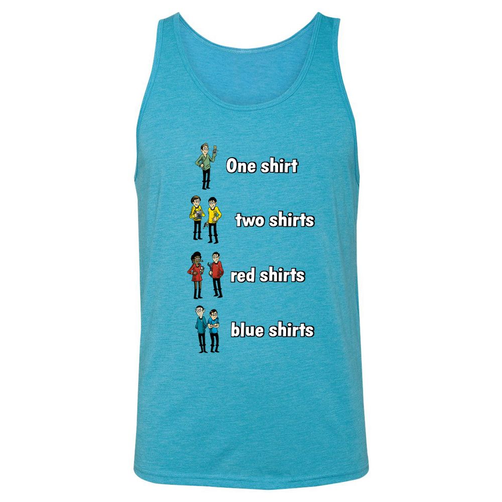 Unisex Jersey Tank - YPMCXEH7 - Aqua Triblend - 3