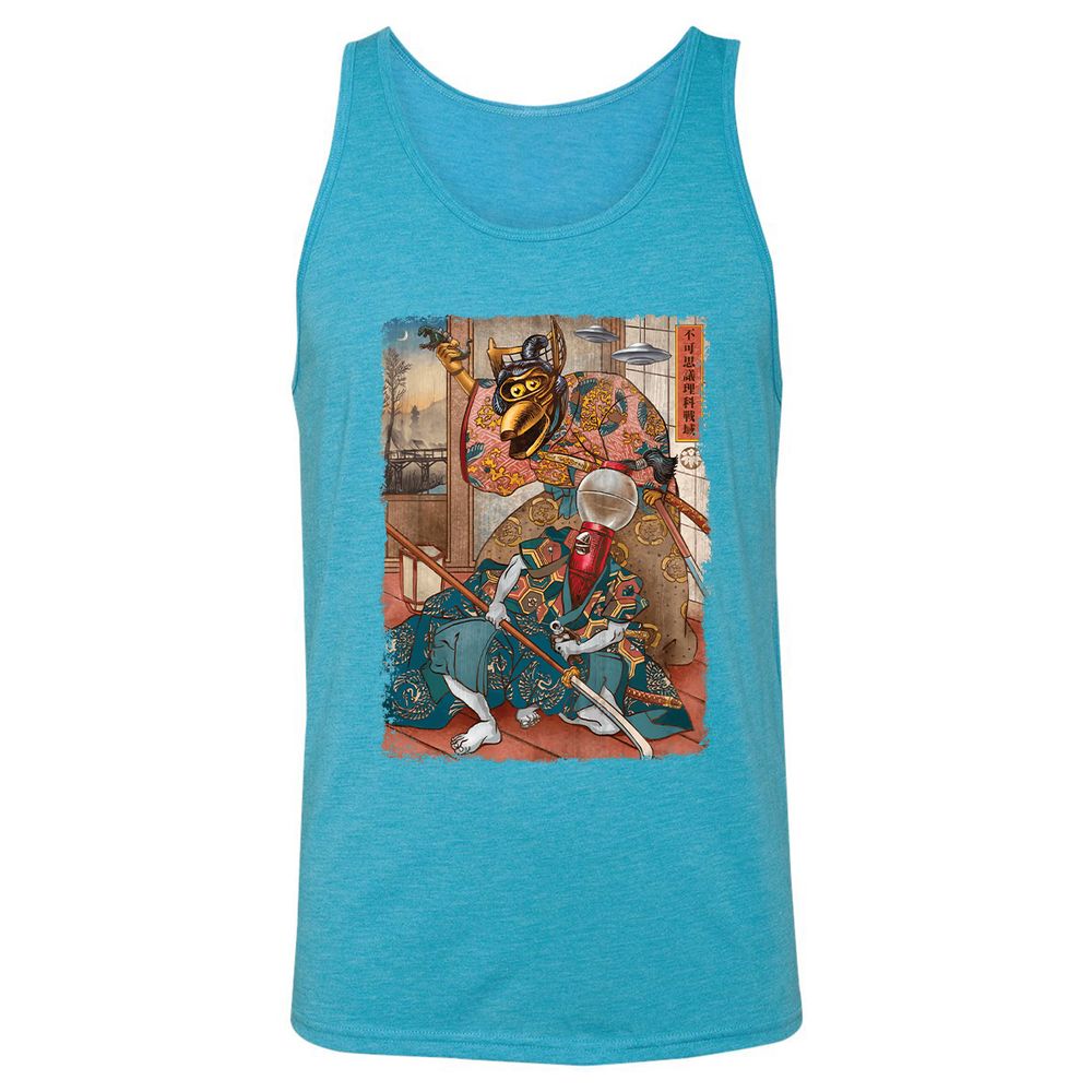 Unisex Jersey Tank - 5RGZLETR - Aqua Triblend - 3