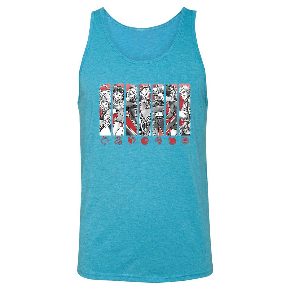 Unisex Jersey Tank - B7HT5QTJ - Aqua Triblend - 3