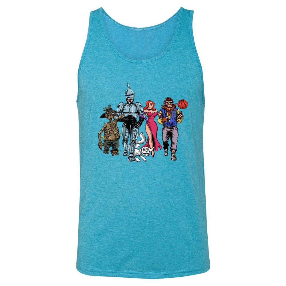 Unisex Jersey Tank - VNVB224C - Aqua Triblend - 3