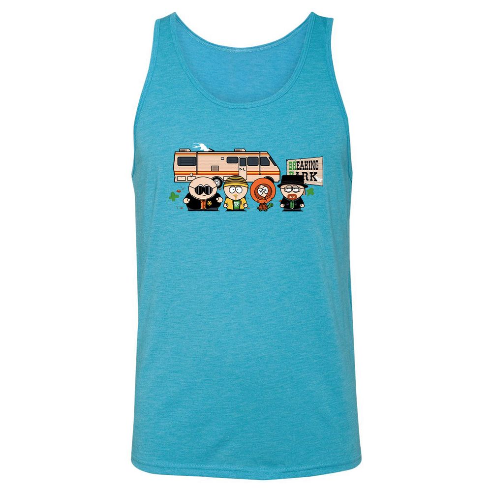 Unisex Jersey Tank - 4R2UKAF5 - Aqua Triblend - 3