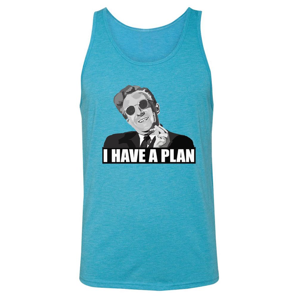 Unisex Jersey Tank - W4LGB547 - Aqua Triblend - 3