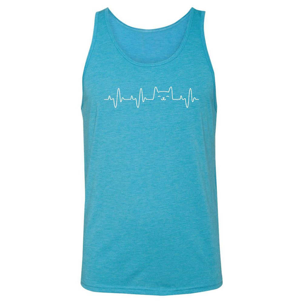Unisex Jersey Tank - KKFHU3MS - Aqua Triblend - 3