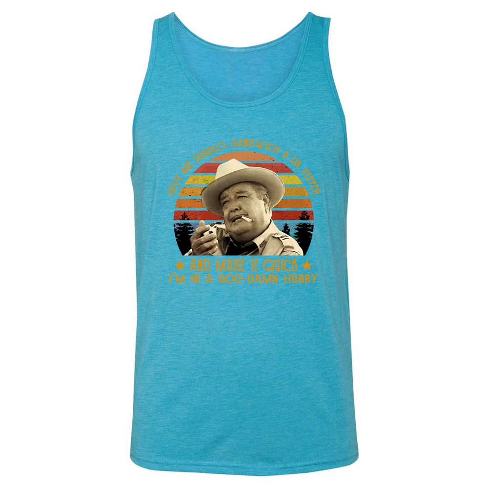 Unisex Jersey Tank - 1EWJW5FF - Aqua Triblend - 3