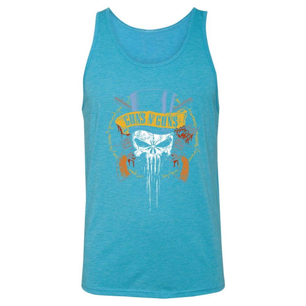 Unisex Jersey Tank - D1LQWJC3 - Aqua Triblend - 3