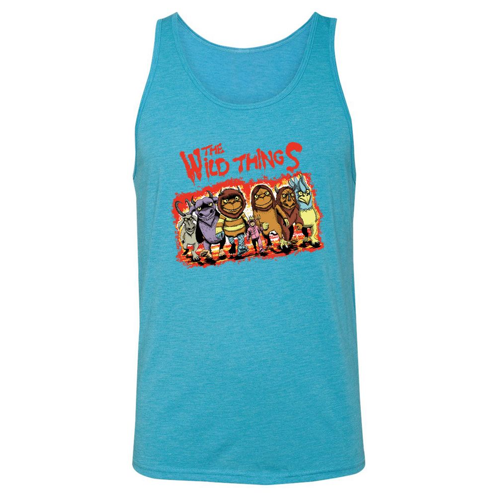 Unisex Jersey Tank - C9BUJVXF - Aqua Triblend - 3