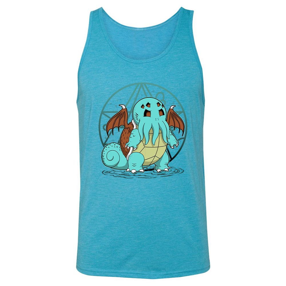 Unisex Jersey Tank - 7LSHQXPJ - Aqua Triblend - 3
