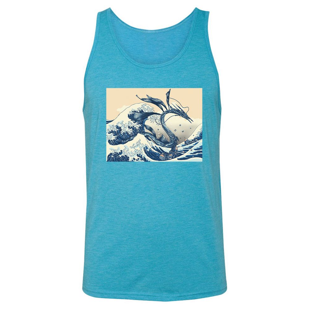 Unisex Jersey Tank - 1MF6MK8R - Aqua Triblend - 3