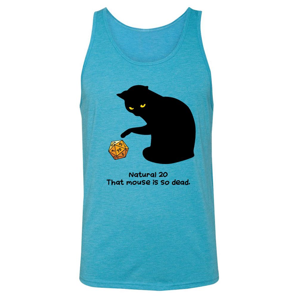 Unisex Jersey Tank - X6SHRACC - Aqua Triblend - 3