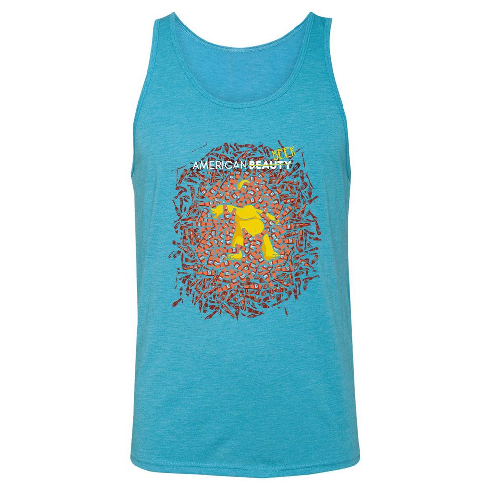 Unisex Jersey Tank - XZHJ3AFG - Aqua Triblend - 3