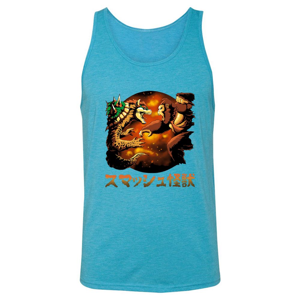 Unisex Jersey Tank - Y4XG58P1 - Aqua Triblend - 3