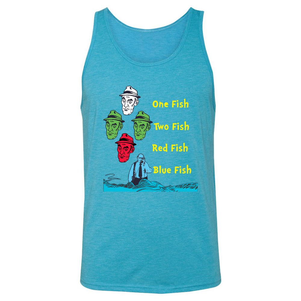 Unisex Jersey Tank - X1R8QCFB - Aqua Triblend - 3
