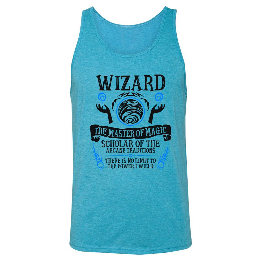 Unisex Jersey Tank - 76UFKRZ5 - Aqua Triblend - 3